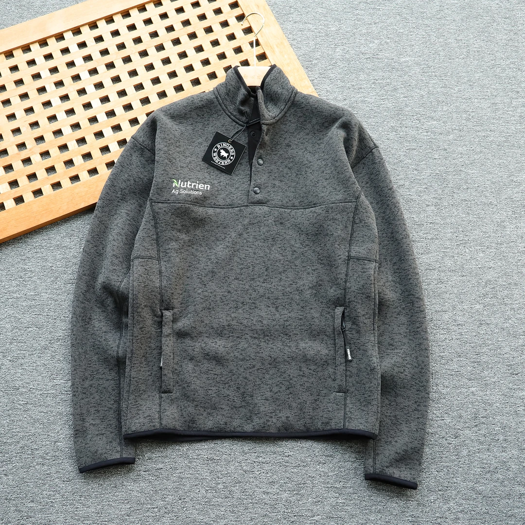 美单公牛 男士大码拉绒保暖立领卫衣 偏大