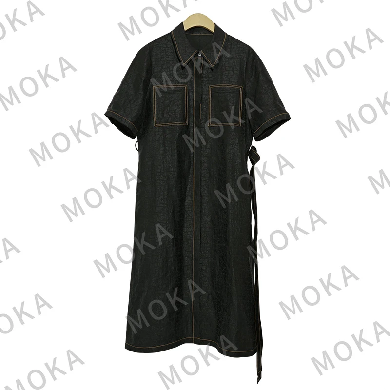 香云纱双口袋女士连衣裙（240699）