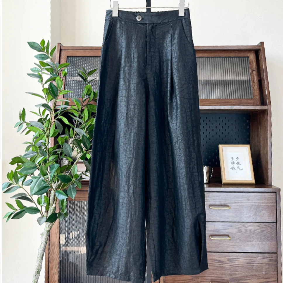 【江长卿】拽姐裤 三年老料香云纱（231794）