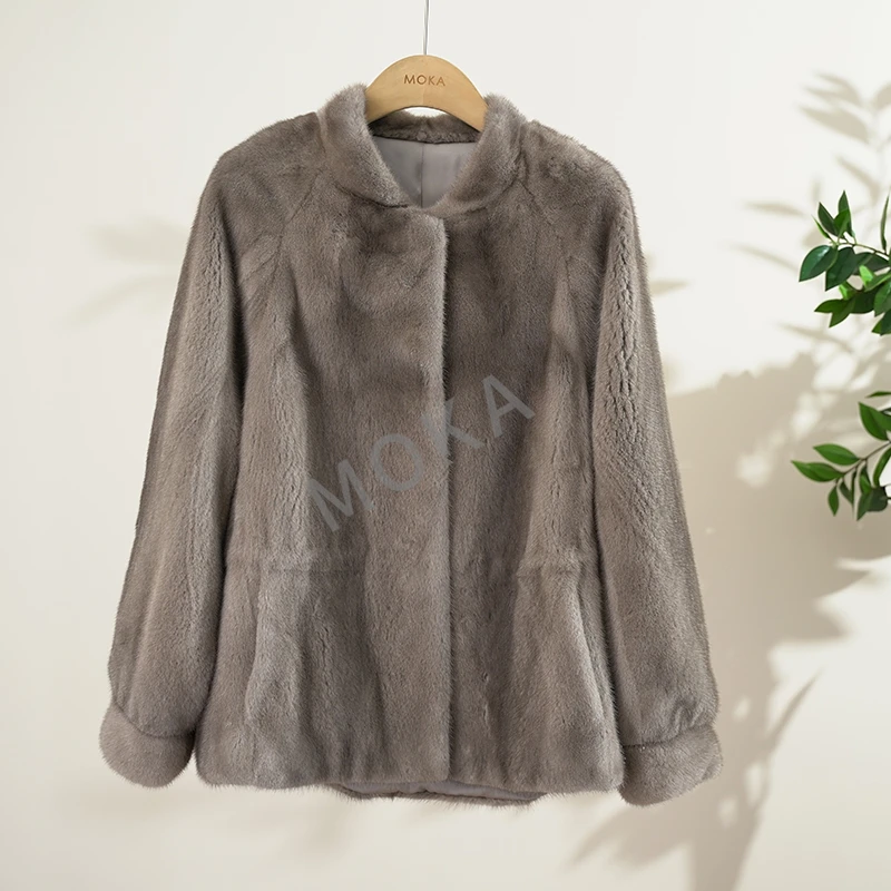 进口天鹅级别！lp丹麦皇冠级手工制作整貂水貂外套（241590）4003