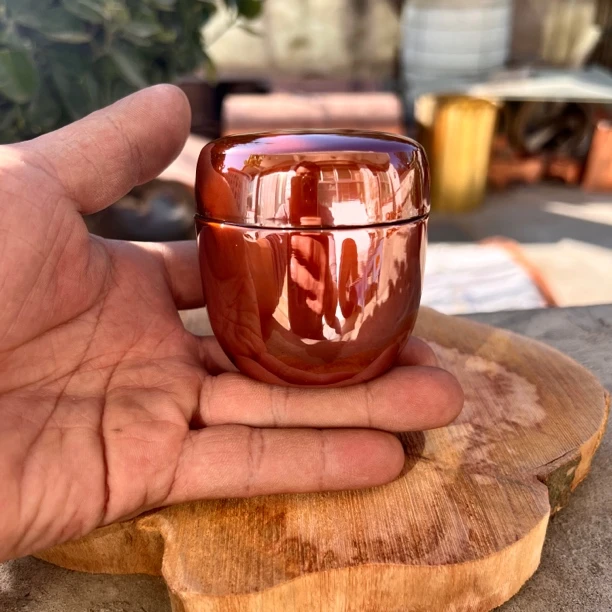 纯铜茶叶罐旅行小号茶叶罐迷你小型茶叶罐便携纯手工复古