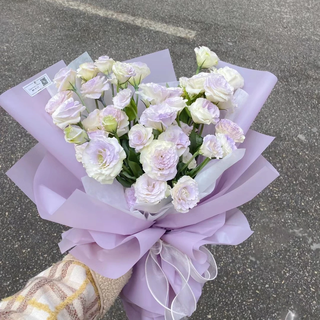 桔梗玫瑰出院花束送女生日礼物女友鲜花同城配送生日花束花花