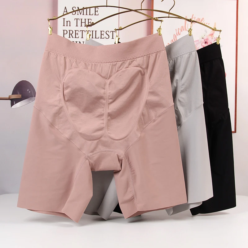 高腰大码安全裤女防卷边防磨腿防走光胖mm内裤二合一棉裆收腹提臀