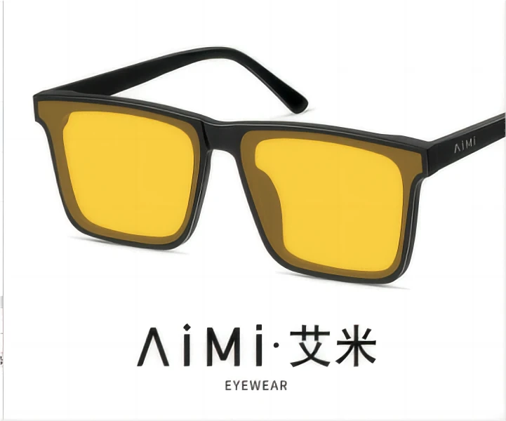 AiMi/艾米艾米墨镜男款夜间开车高清清晰夜视黄片墨镜开车专用