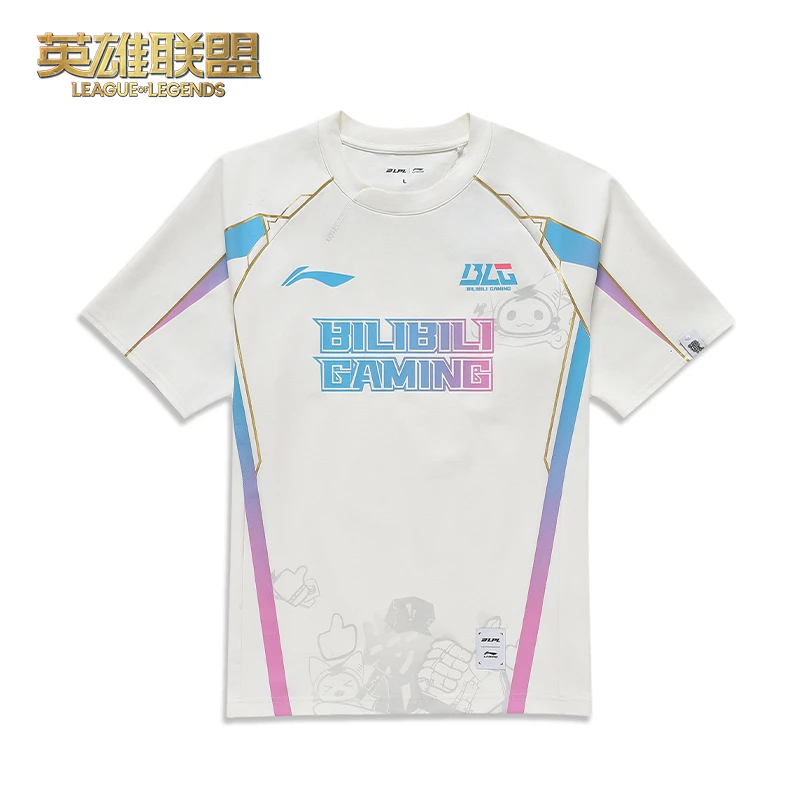 英雄联盟LOL 李宁联名款 2024 LPL BLG经典队服T恤 短袖游戏周边