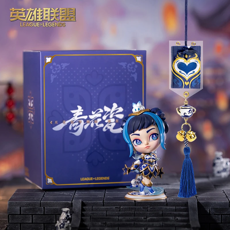 英雄联盟LOL 新春限定-青花瓷拉克丝手办礼盒套装 摆件游戏周边