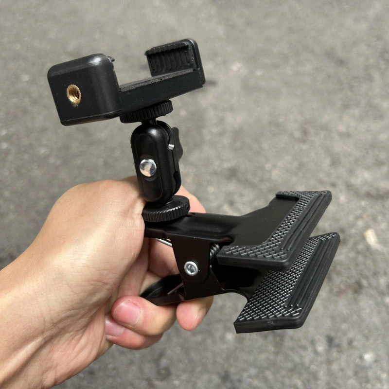 金属大力夹桌面直播手机支架摆摊通用豌豆懒人万向手机支架多功能