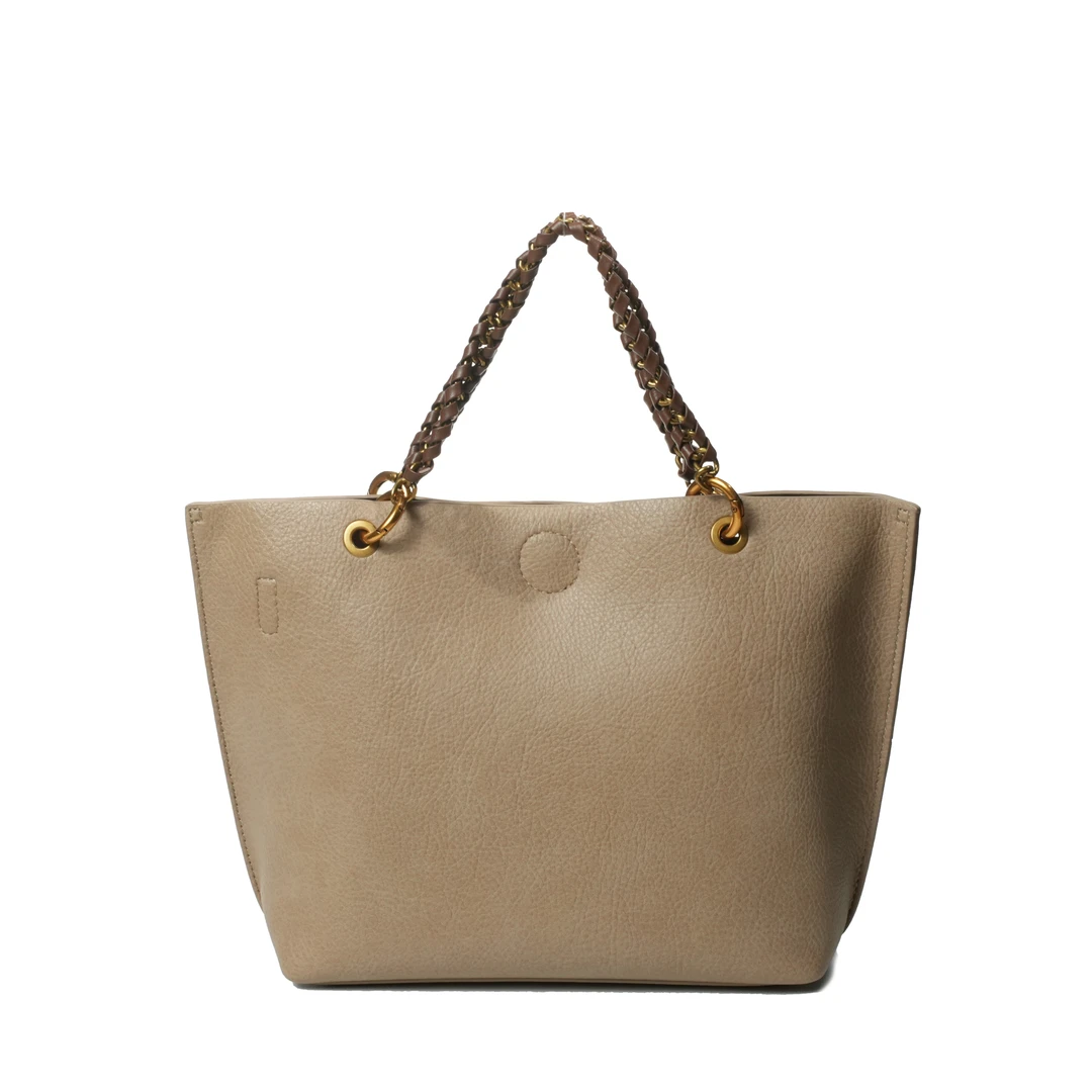 轻奢时尚简约风百搭女士新款手提单肩包BV82102-复古白