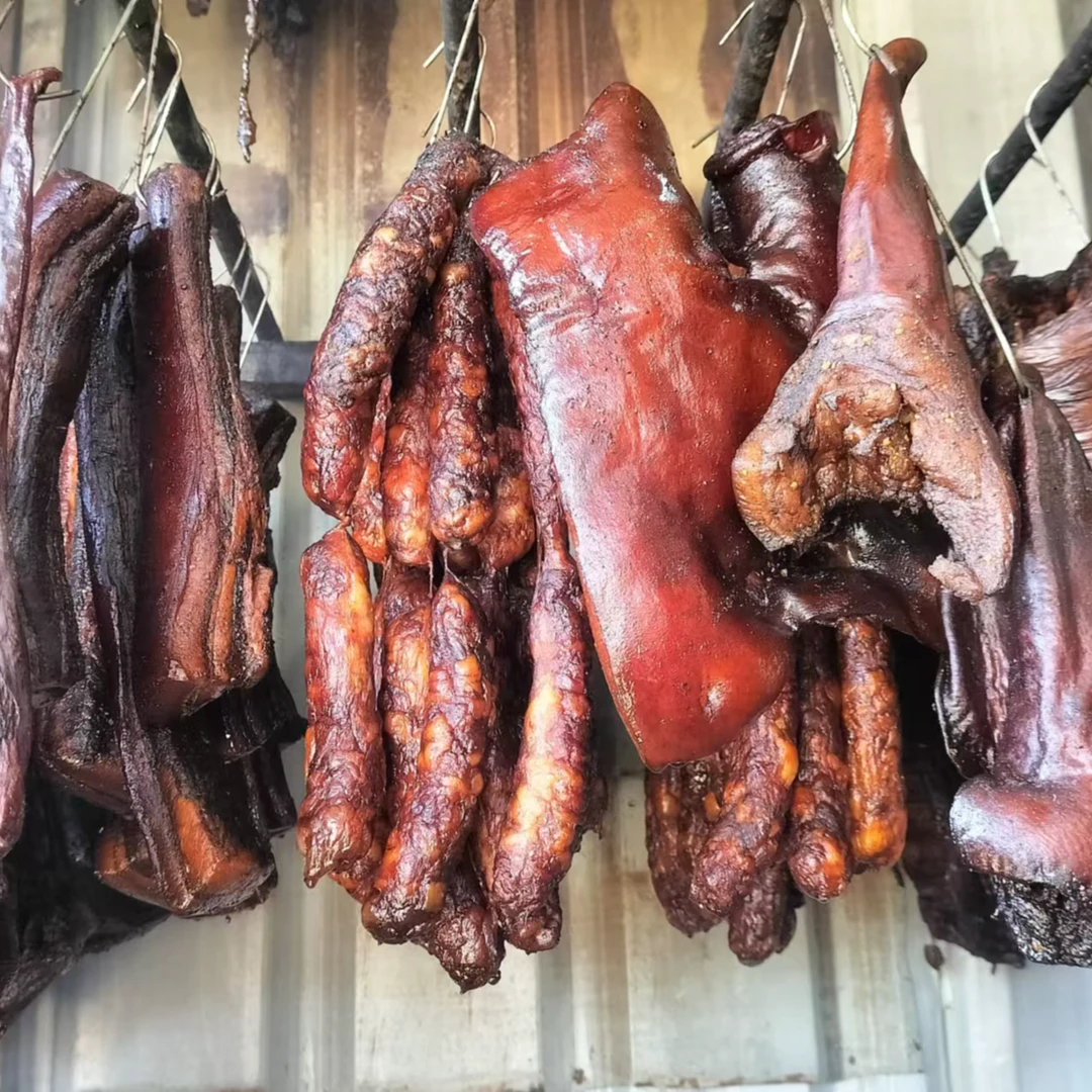 贵州特产农家腊肉腊肠土猪腊肉烟熏肉 土公馆腊肉
