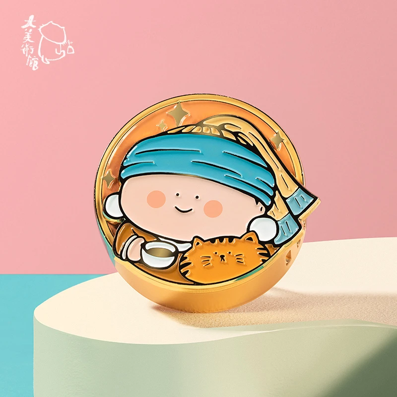 【达人】大美术馆车载香薰系列戴珍珠耳环少女车用香氛扩香出风口