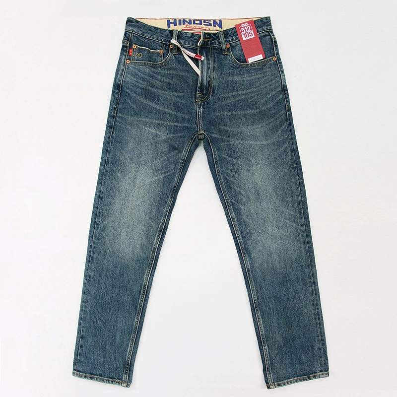 【直筒】1037秋冬14.5盎司赤耳丹宁直筒牛仔裤男重工水洗微弹长裤子