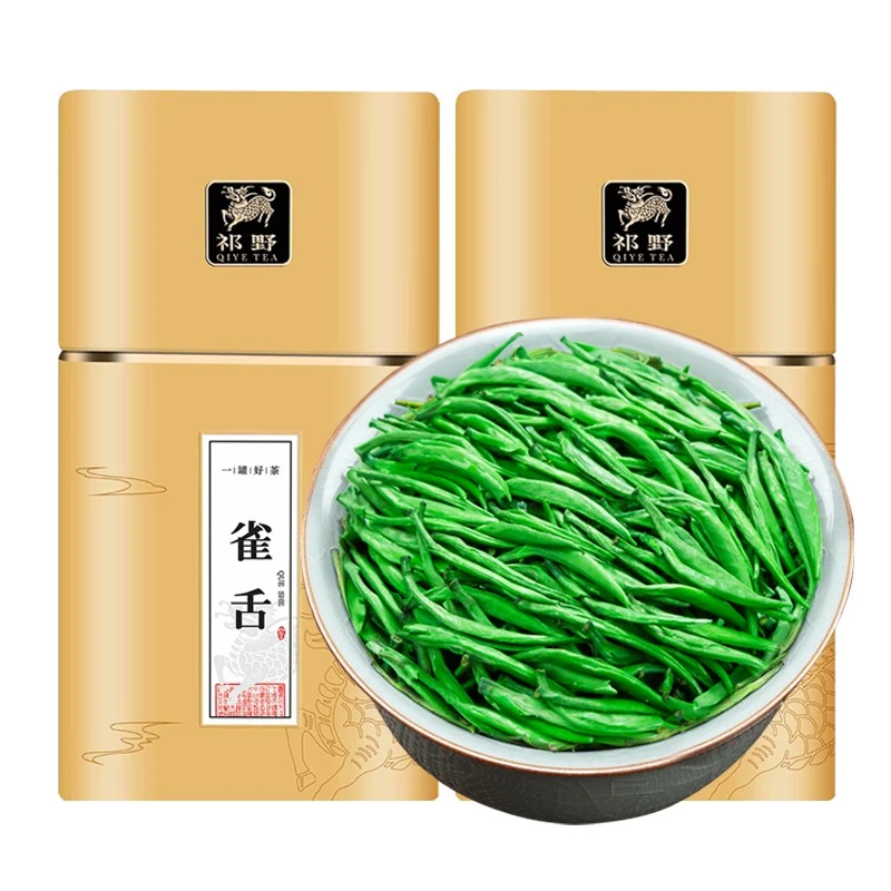 祁野雀舌2025新茶春季绿茶原产春茶茶叶浓香春季送礼品质好茶罐装