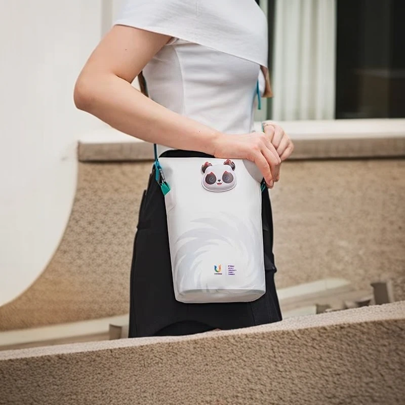 蓉宝熊猫mini斜挎包时尚简约便携百搭防水小包包