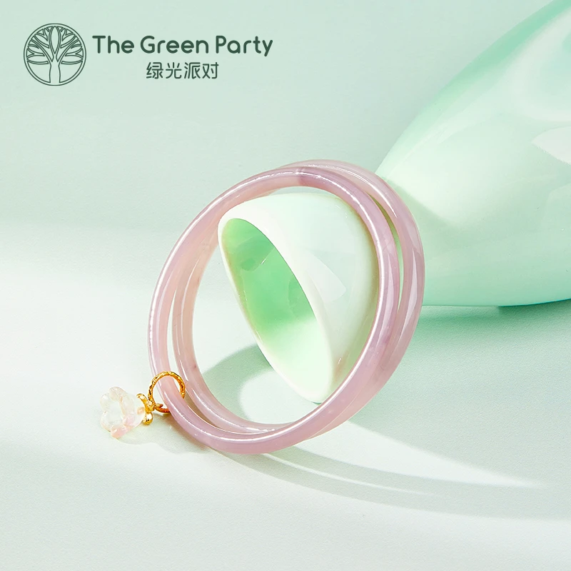 铜合金手镯 （FL）粉色叮当镯