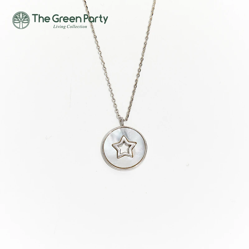 TheGreenParty 坠链均925银 五角星日韩轻奢女款项链吊坠