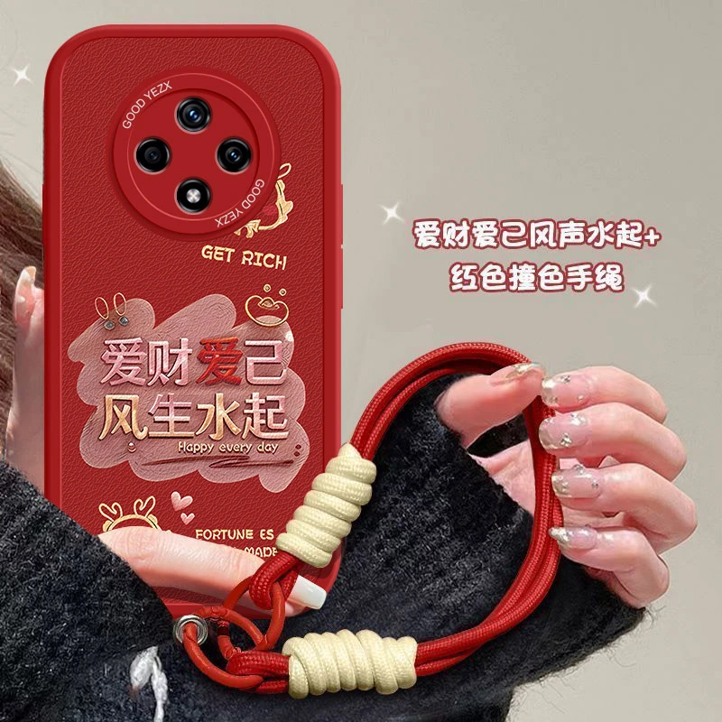 发财爱己适用华为nova9z手机壳MNT-BD00防摔新款液态硅胶保护套女
