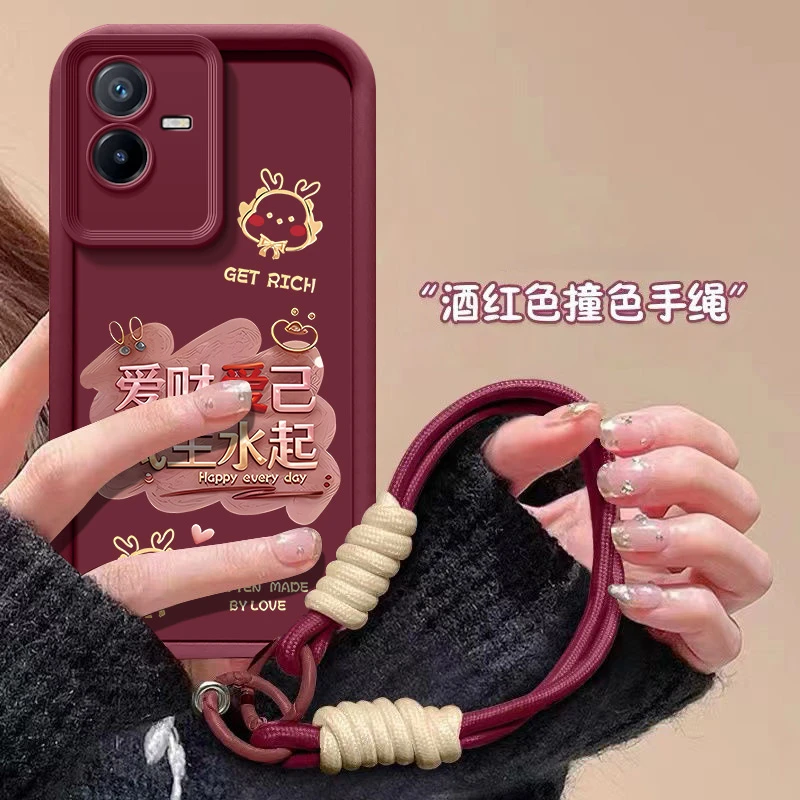 爱财爱己适用iqooz6x手机壳V2164KA简约磨砂液态硅胶全包边防摔潮