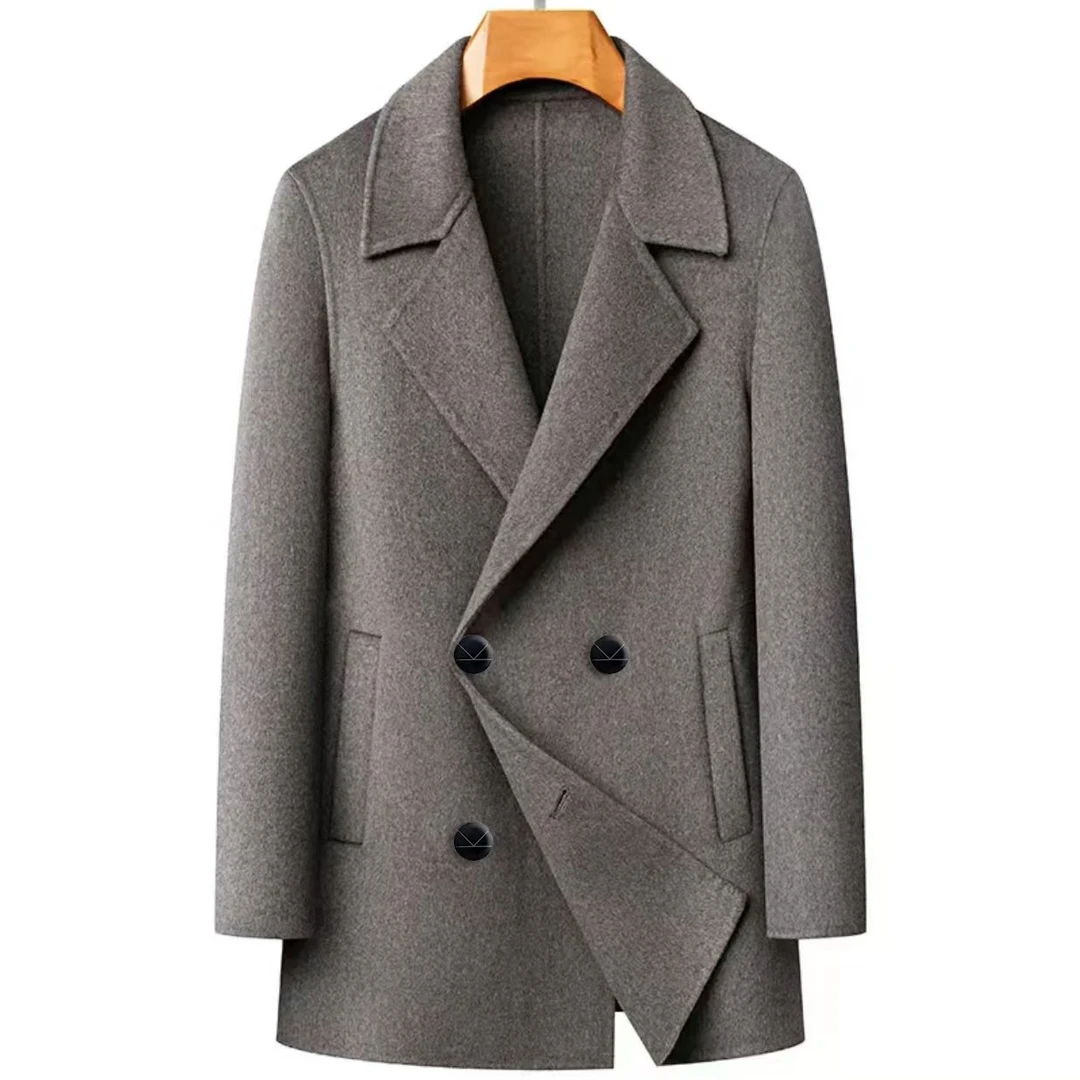 【春季上新1-2】春季超薄款男士夹克羊毛大衣单西