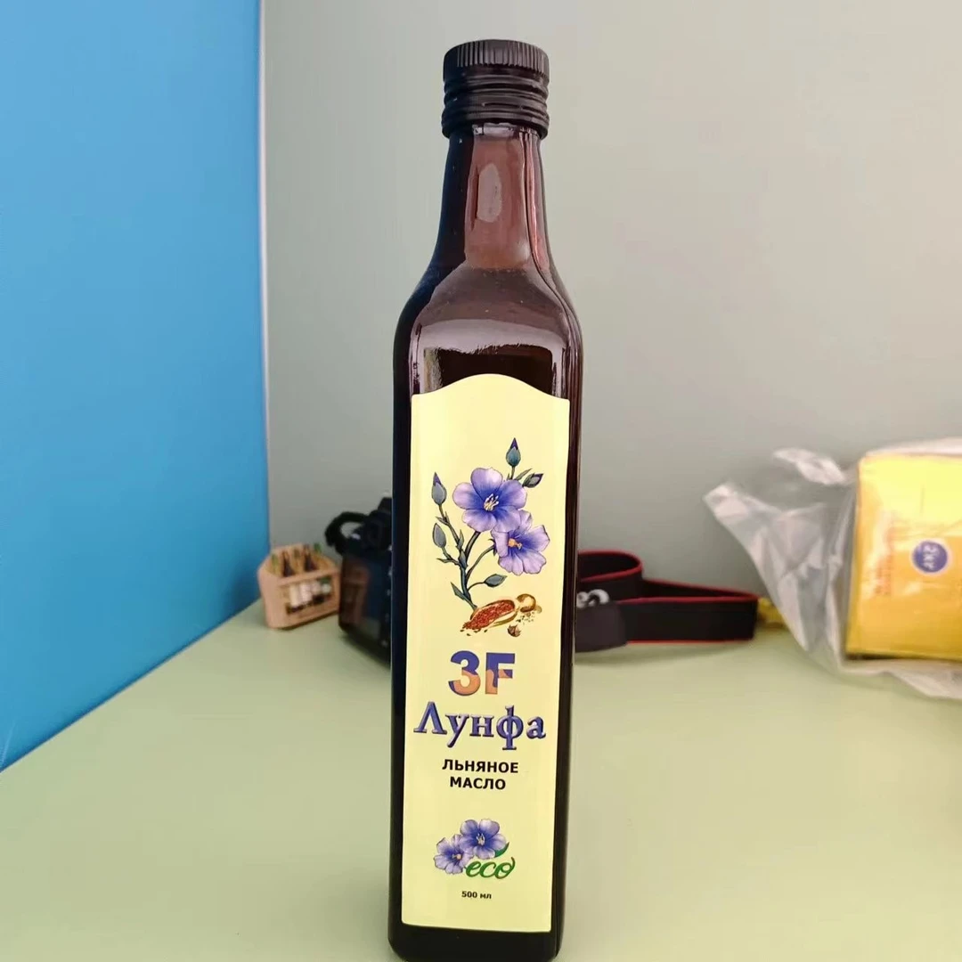 俄罗斯进口亚麻籽油500毫升