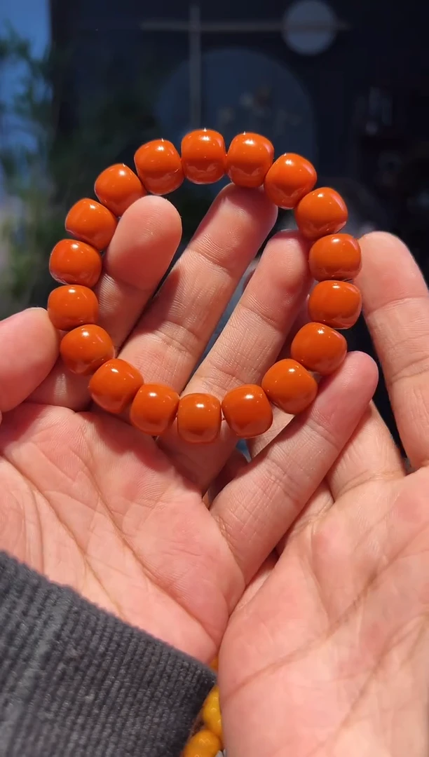 【闪购商品】南红玛瑙手串未镶嵌13+(柿1000目)