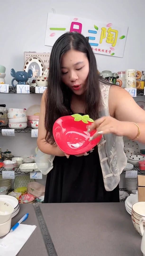 【闪购商品】盘陶瓷盘子-1个装-编号码j05