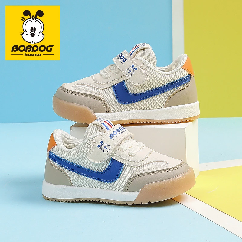 BOBDOGHOUSE童鞋春秋款小童宝宝鞋子软底婴幼儿学步鞋网面透气