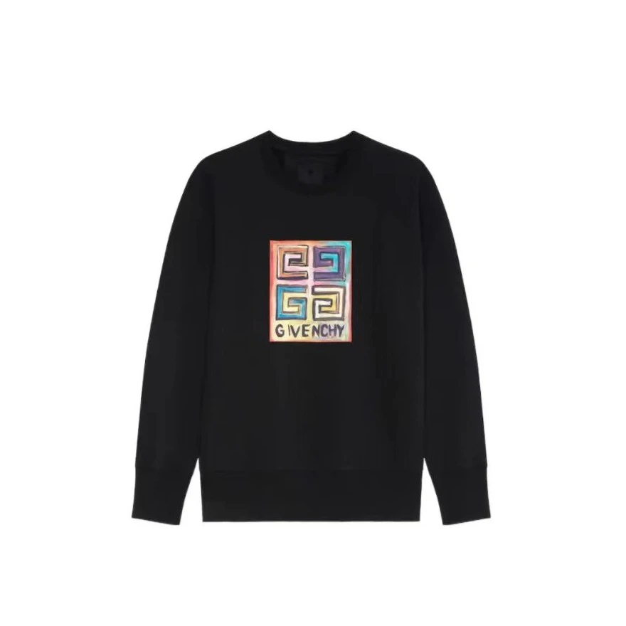Givenchy 联名款 LOGO太阳印花长袖宽松休闲圆领卫衣QS