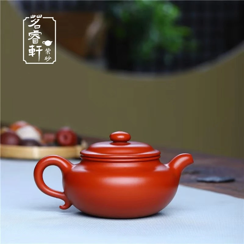 仿古原矿朱泥紫砂章老师仿古壶潮州手拉大红袍家用高档茶具功夫茶