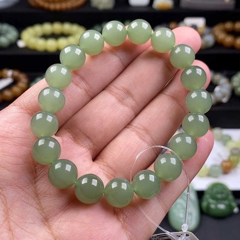 【闪购商品】和田玉手串未镶嵌卡10