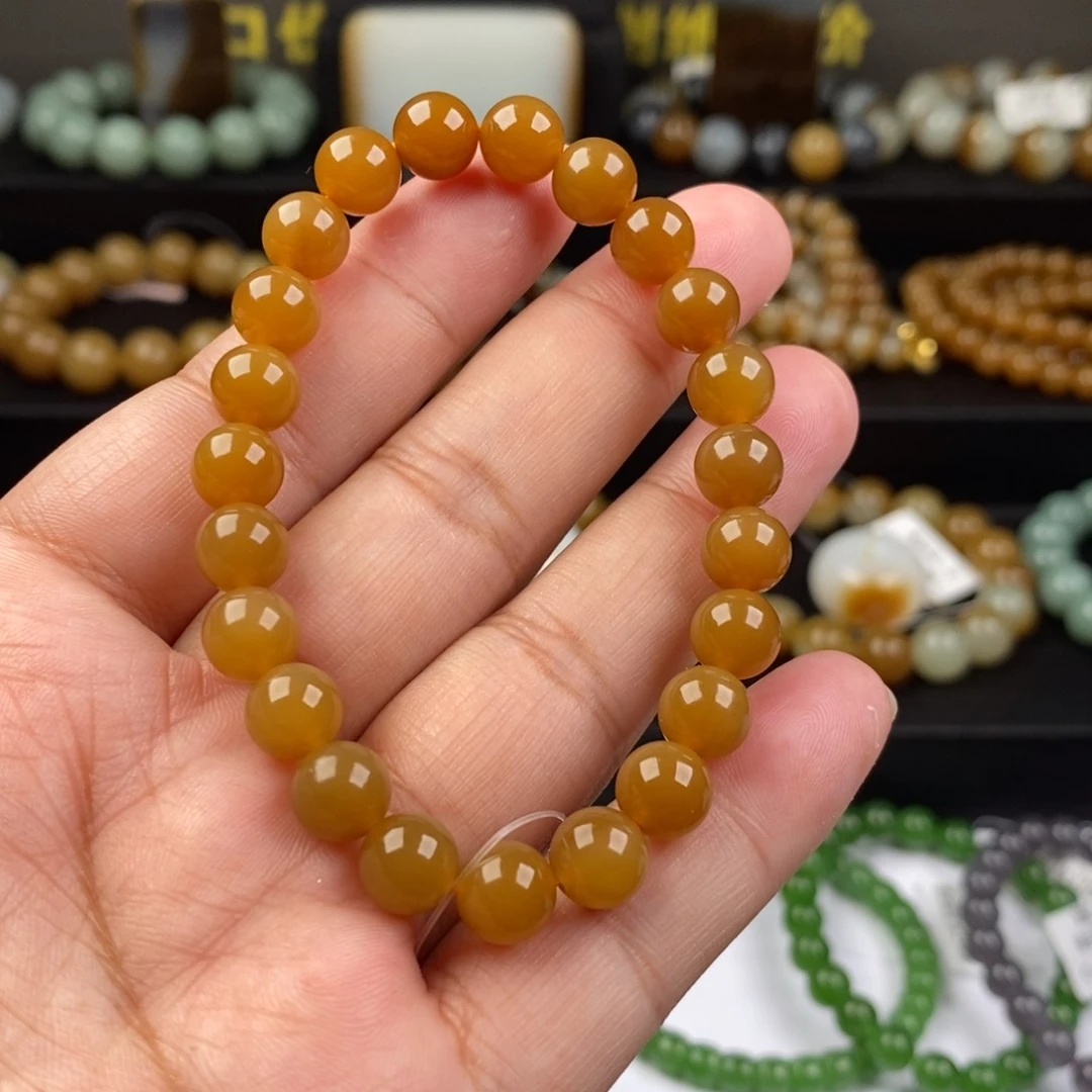 和田玉手串未镶嵌