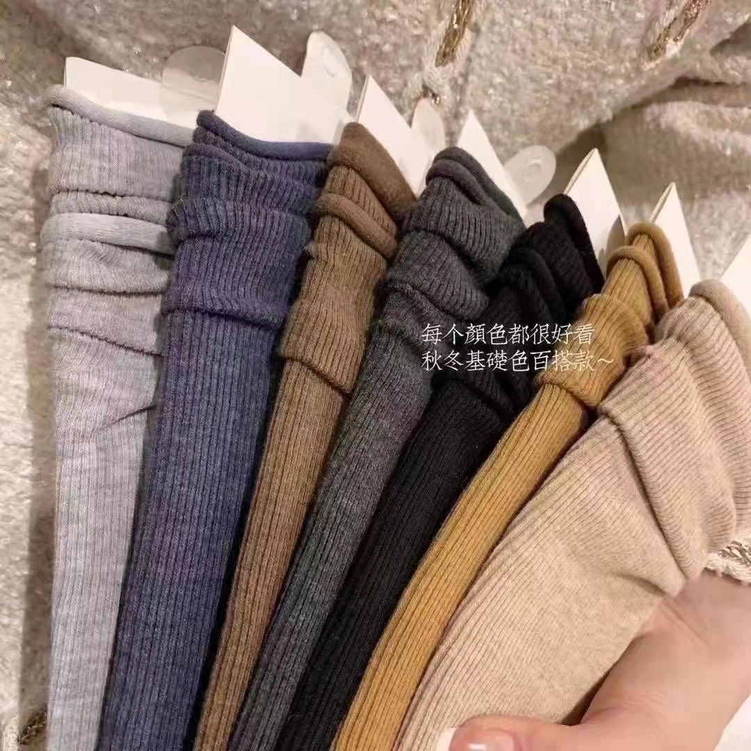 【复古堆堆袜】冬季百搭复古堆堆袜七双装袜子纯色螺纹时尚网红