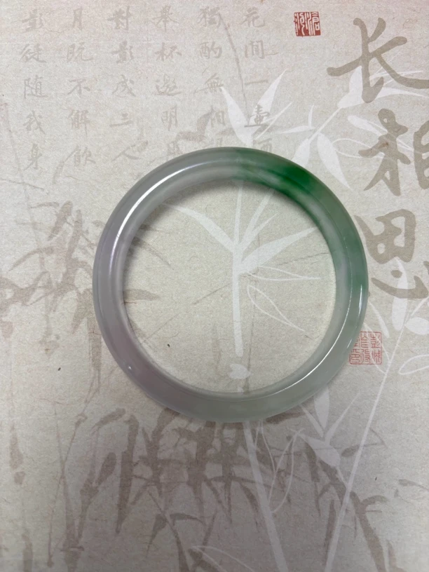 X207 缅甸春彩翡翠手镯
