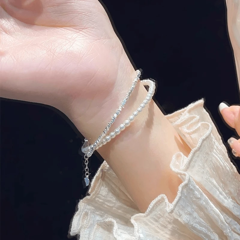 925银手链 高级感双层手链女款轻奢小众手饰礼物时尚气质简约精致