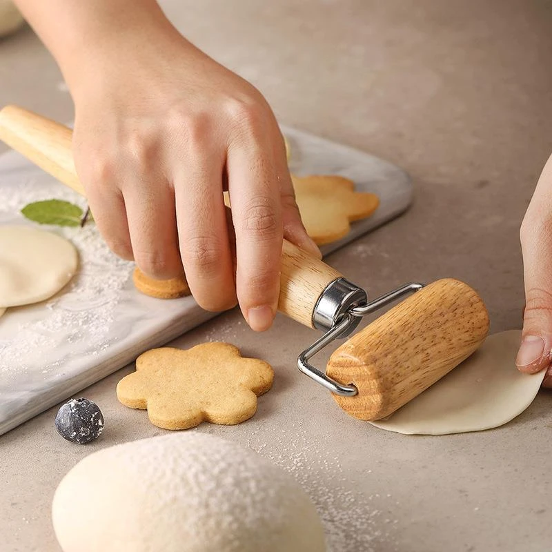 【省钱风】木质擀面杖家用实木面粉棍烘焙工具滚轴擀面棍