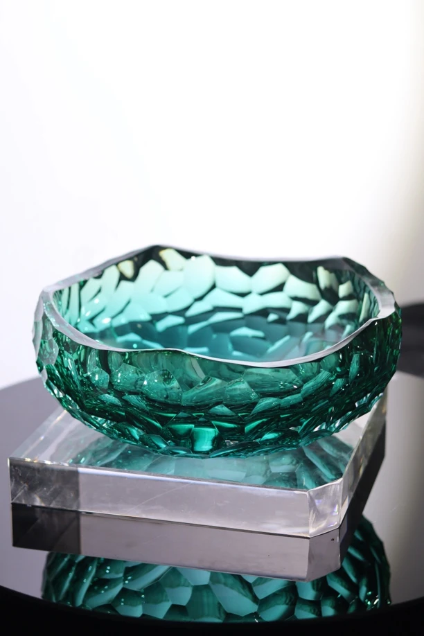 水晶琉璃摆件【框】中式意式轻奢极简风格