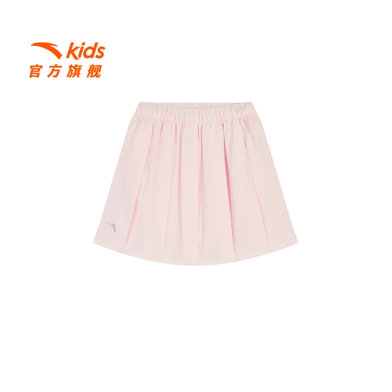 安踏儿童女小童梭织短裙2025夏款舒适亲肤清凉半身裙运动休闲百P