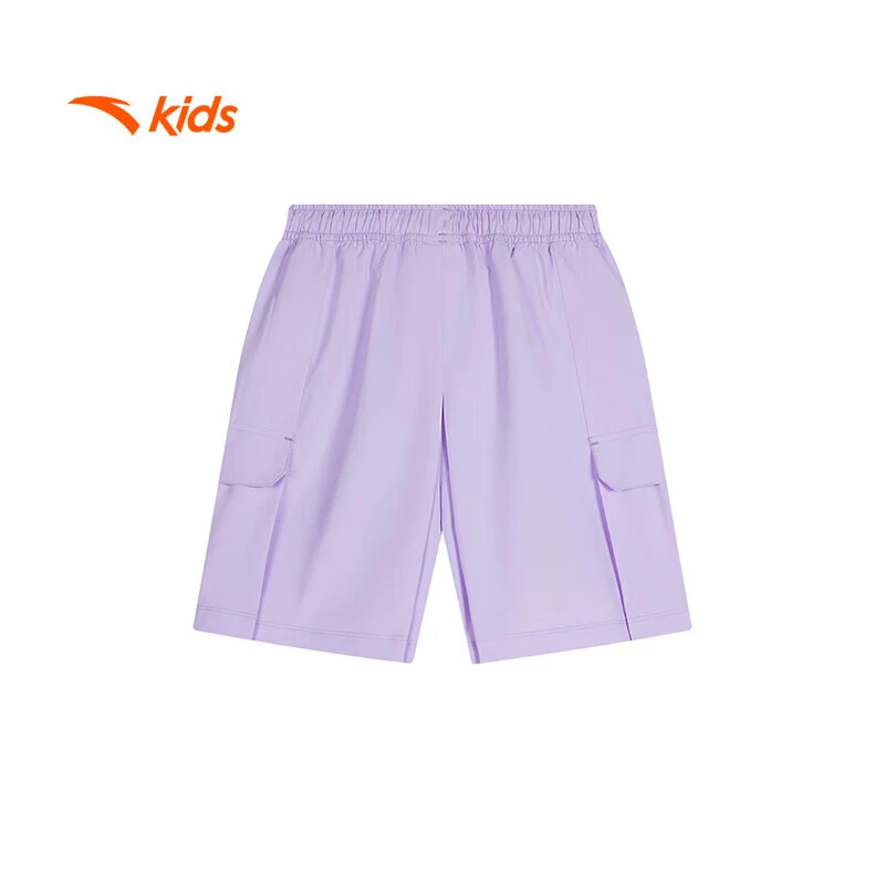 安踏儿童裤子五分裤女大童潮流系列梭织短裤362438302