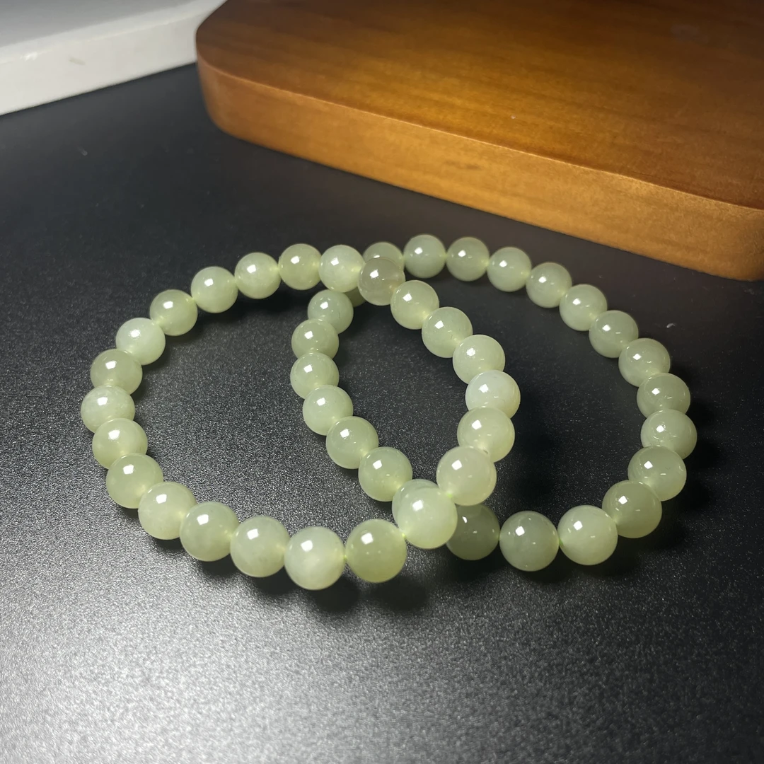 天然和田玉 高冰和田玉手串 H161多样性发货拍一发一