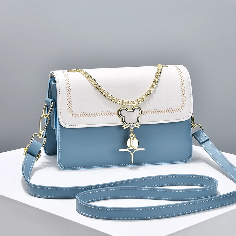 冬季小挎包包女包2025新款韩版潮流百搭单肩少女包时尚链条小方包