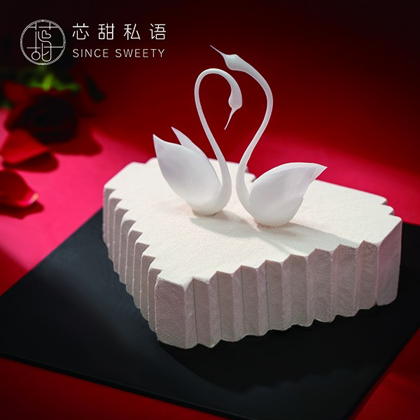 【甜蜜告白】奢华款7英寸慕斯蛋糕（高档礼盒包装）