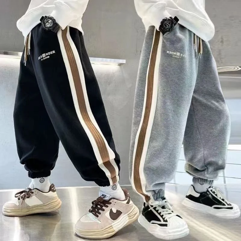 【清仓】儿童装男童裤子秋装2024新款秋冬款运动男孩长裤中大