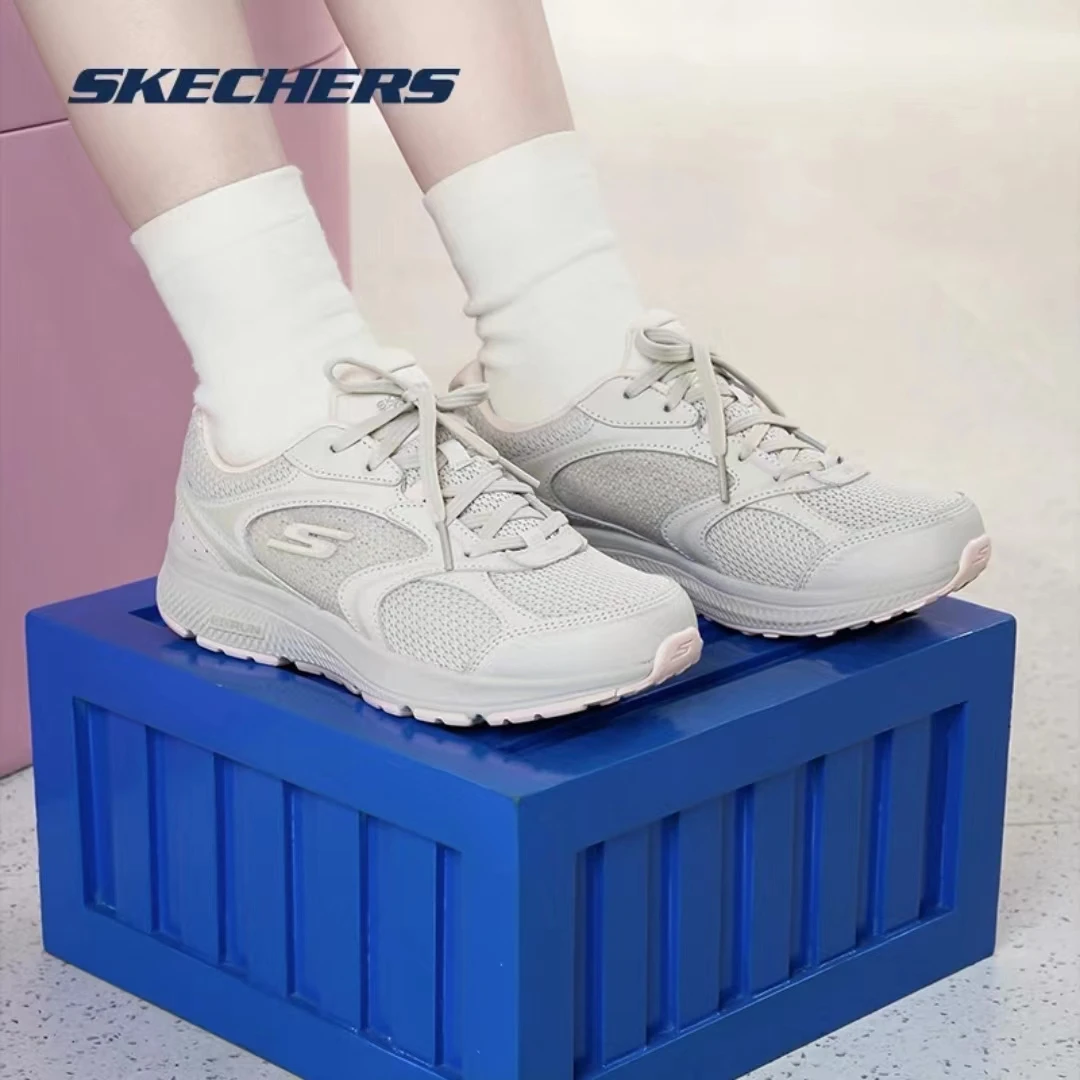 SKECHERS/斯凯奇斯凯奇23新款女跑步鞋印花透气休闲运动鞋128280