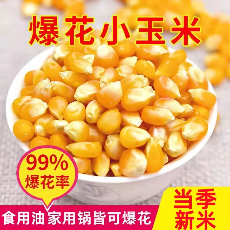 球形爆米花玉米粒自制球形蝶形小玉米爆米花专用原料家用商用精选