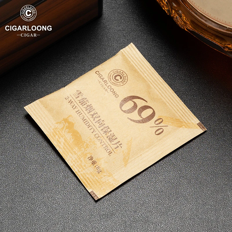 CIGARLOONG茄龙雪茄牛皮纸保湿片雪茄加湿恒湿小包大包69%保湿包