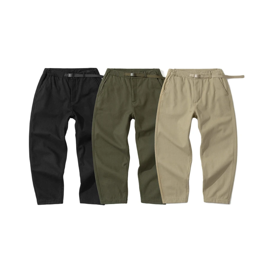 省钱风紫标5302冬季宽松白搭锥形休闲加绒加厚秋冬工装男款长裤