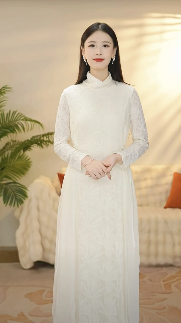 【珍珍高定】新中式高定禅意秋季提花气质连衣裙-189941