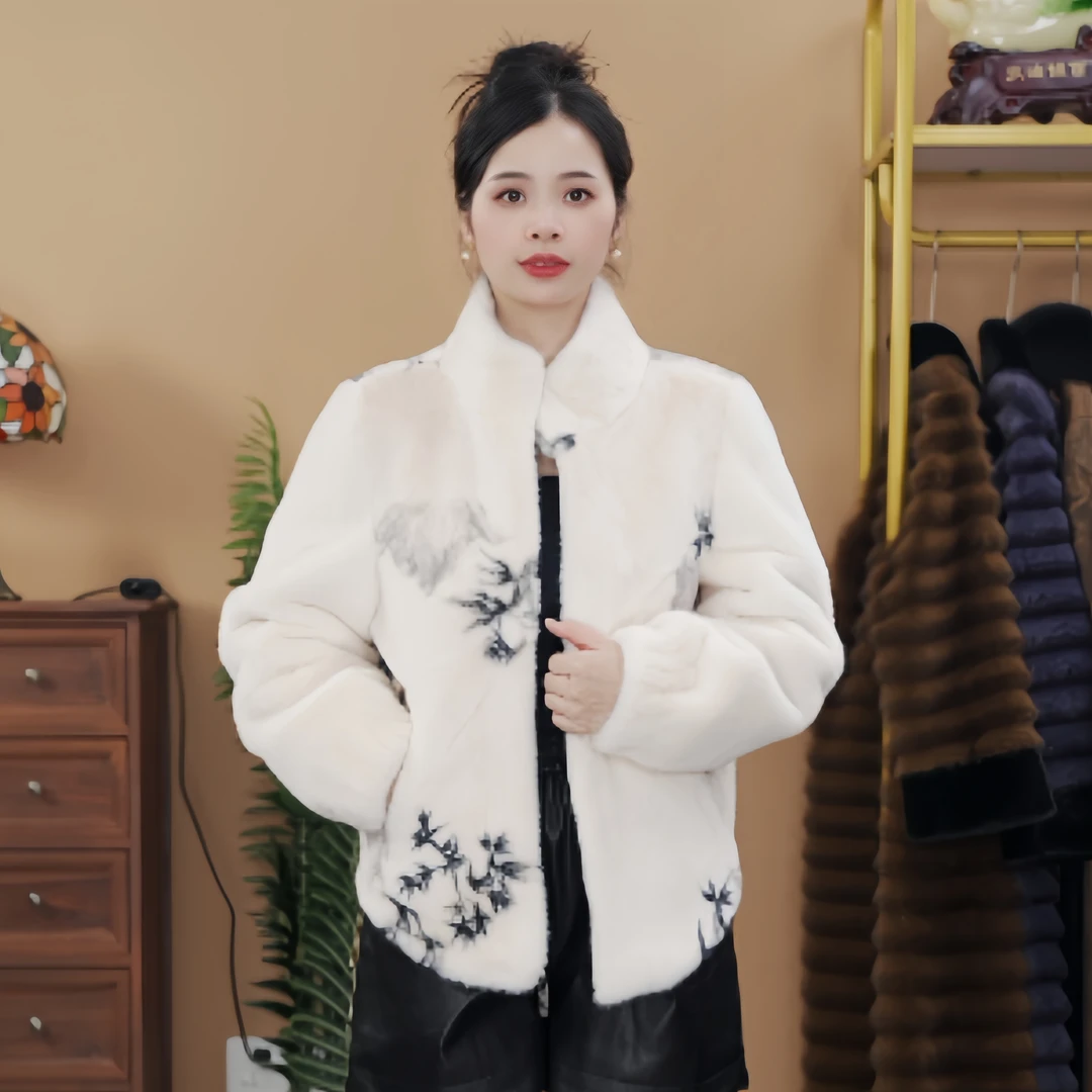 8029  冬季时尚休闲百搭宽松显瘦女士短款外套