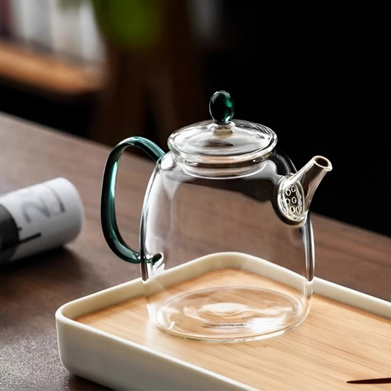 手工耐热玻璃煮茶壶加厚耐高温过滤花茶壶 家用养生泡茶壶冲茶器