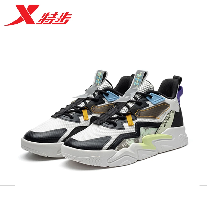 XTEP/特步男鞋防滑耐磨休闲鞋时尚潮流百搭运动鞋男春夏新款板鞋