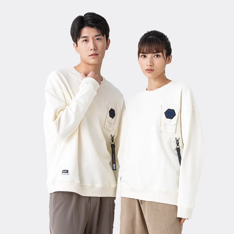 HIGHROCK/天石长袖运动卫衣薄款纯色无帽基础百搭宽松S181时尚